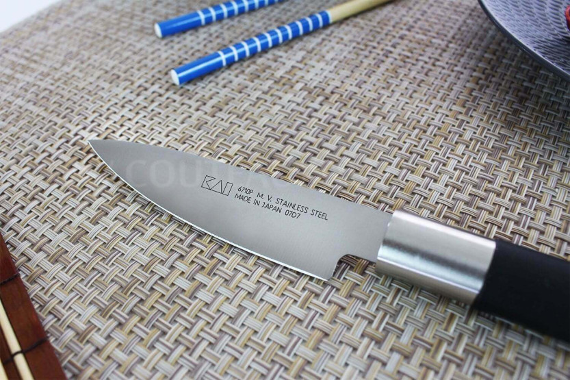 KAI Wasabi Nero coltello universale giapponese coltello universale lama 10 cm