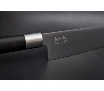 KAI Wasabi Svart Japansk kockkniv 15cm blad 2