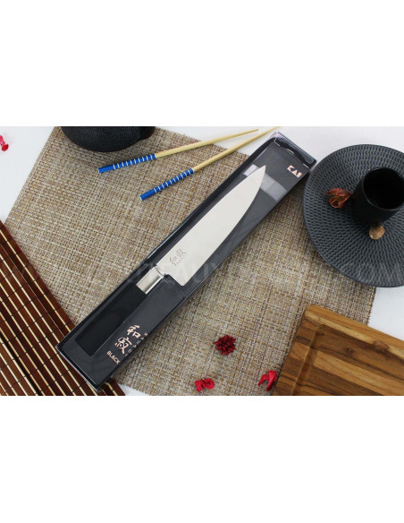 KAI Wasabi Zwart Japans koksmes 20cm lemmet