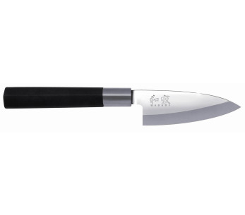 KAI Wasabi svart japansk Deba-kniv 10,5 cm blad