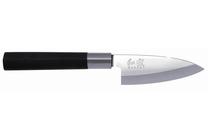 KAI Wasabi Black Japansk Deba-kniv 10,5 cm blad
