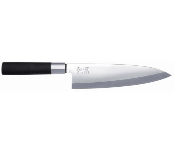KAI Wasabi svart japansk Deba-kniv 21 cm blad