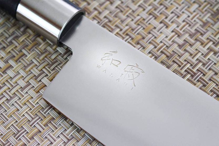nakiri messer japonais KAI Wasabi Schwarz flach 16.5cm
