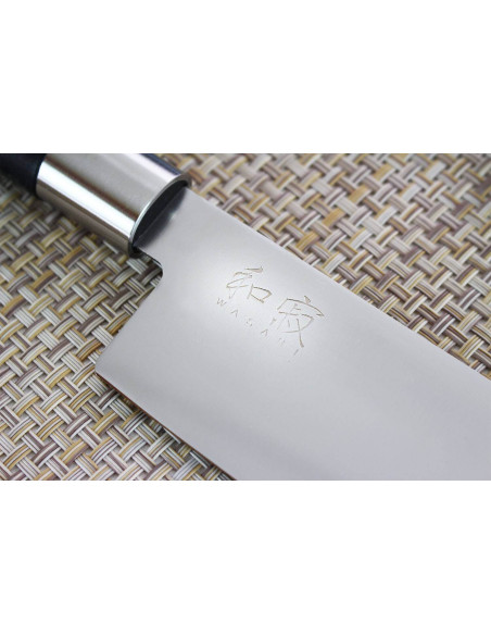 nakirikniv japonais KAI Wasabi Svart platt 16,5cm