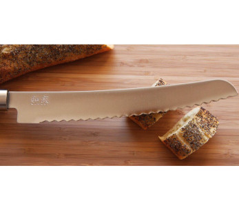 KAI Wasabi Negro Cuchillo de pan japonés Cuchillo de pan 23cm hoja dentada 2