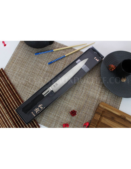KAI Wasabi Black japansk Yanagiba-kniv 21 cm blad