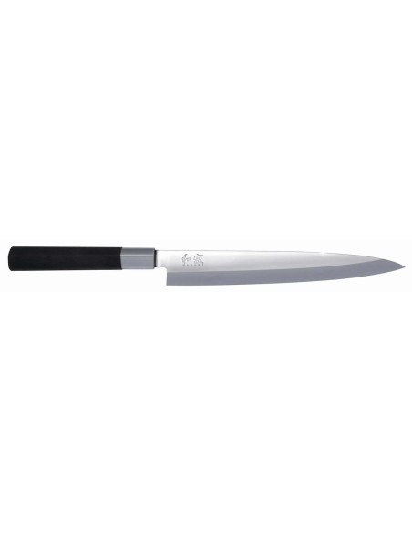 KAI Wasabi Zwart Japans Yanagiba mes 21cm lemmet