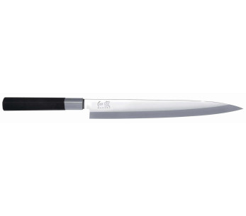 KAI Wasabi Zwart Japans Yanagiba mes 24cm lemmet