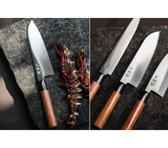 Kai Seki Magoroku Punapuu japanilainen leipäveitsi 22,5cm 2