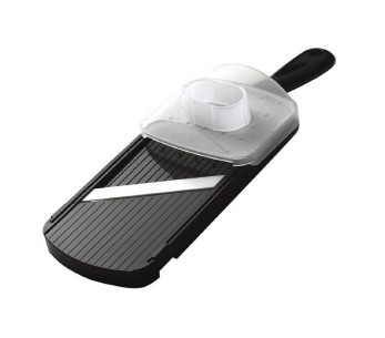 mandolina de cocina de cerámica negra ajustable KYOCERA con protector de dedos
