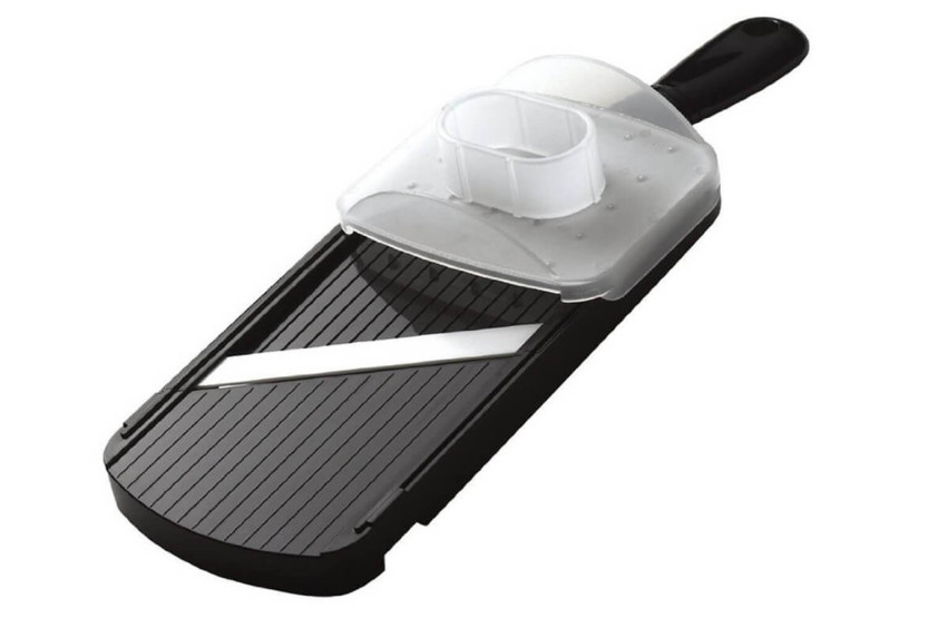 Küchenmandoline KYOCERA schwarz verstellbar mit Fingerschutz