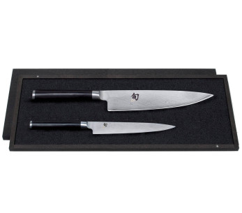 2 kpl Kai Shun Damascus japanilaisia veitsiä.