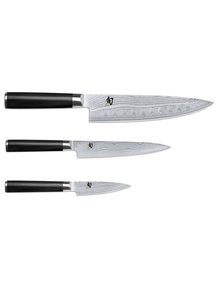 Set van 3 Kai Shun Damascus Japanse messen