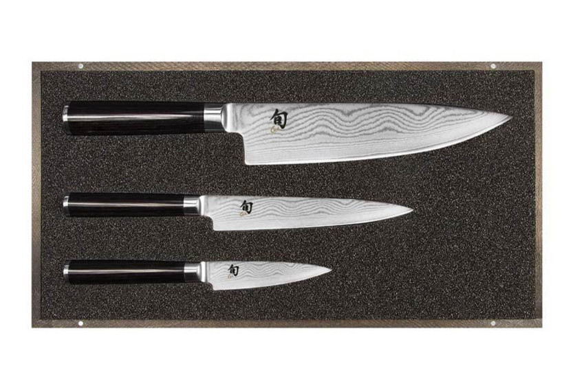 3 Kai Shun Damascus japanilaisen veitsen sarja