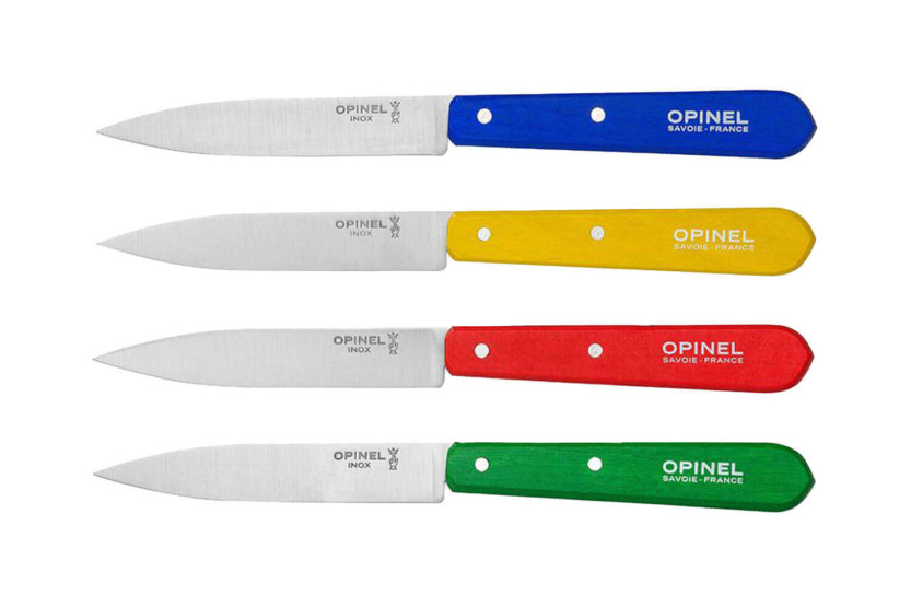 Set van 4 Opinel schilmesjes met gekleurde handvatten