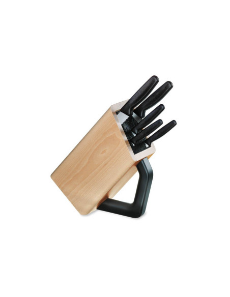 Victorinox universal empty knife block in wood for up to 6 knives