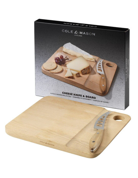 Set di coltelli e vassoio per formaggi Cole & Mason