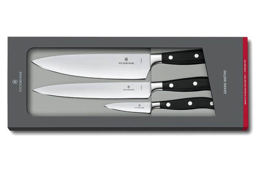 3 Victorinox Grand Maître taottu keittiöveitsen sarja