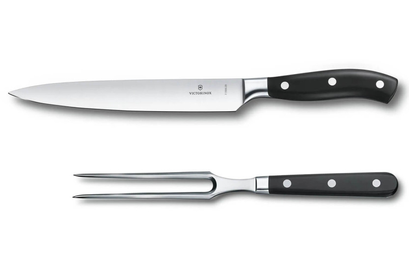 Victorinox Grand Maître Set Tranchiermesser + Fleischgabel geschmiedet