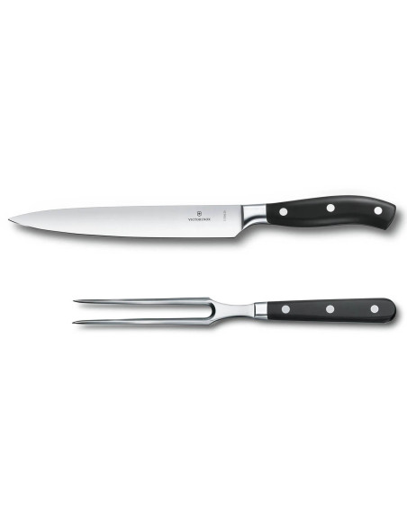 Set Victorinox Grand Maître smidd täljkniv + köttgaffel