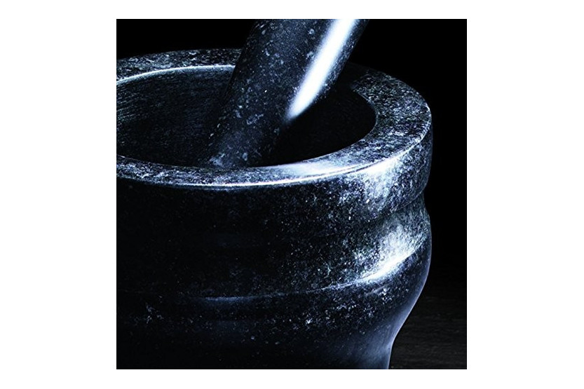 Cole & Mason mortar and pestle in elegant black granite - Diameter 14cm