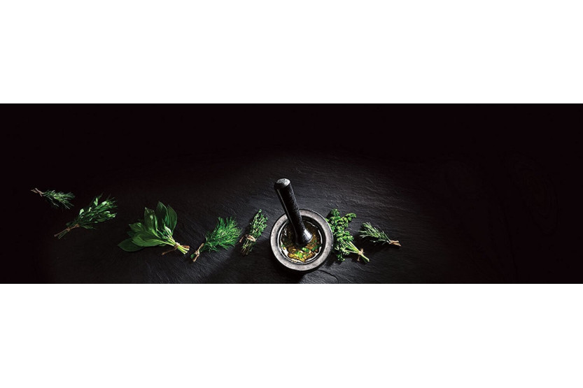 Cole & Mason Mörser und Stößel aus elegantem schwarzen Granit - Durchmesser 14cm