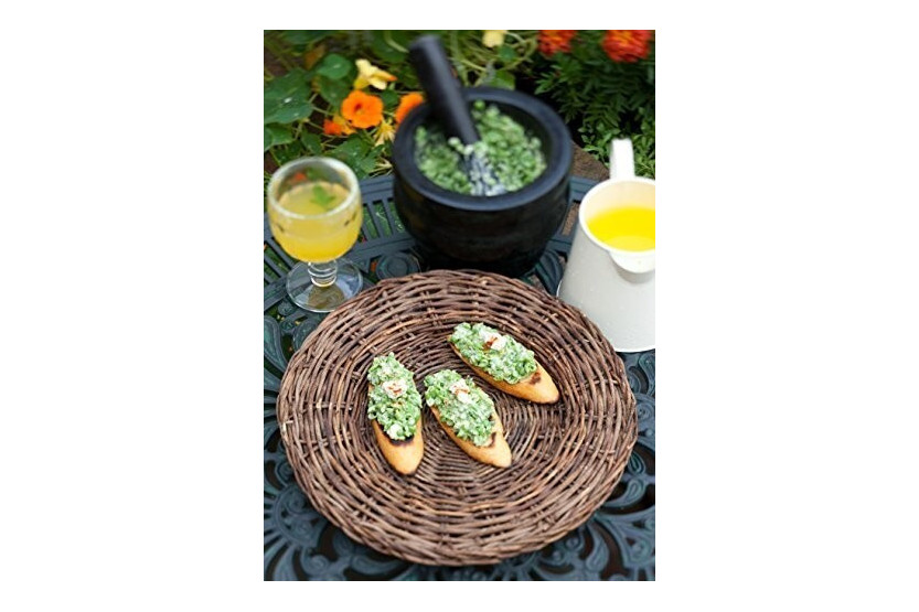 Cole & Mason vijzel en stamper in elegant zwart graniet - Diameter 14cm