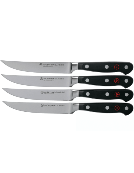 Sett med 4 Wüsthof Classic smidde biffkniver 12 cm