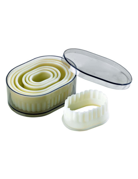Set van 7 professionele polyglas ovale frezen