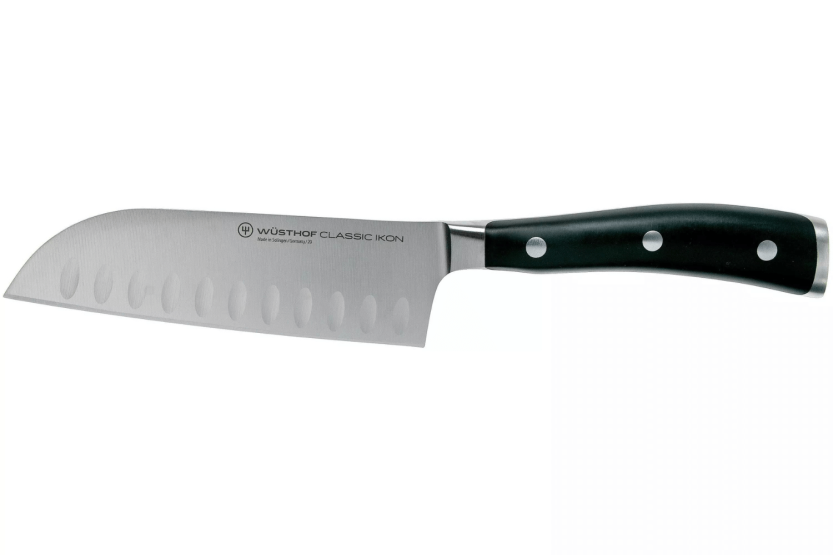 Wüsthof Classic Ikon forged santoku knife 14cm with granton edgeblade