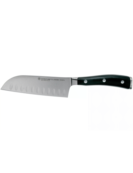 Wüsthof Classic Ikon forged santoku knife 14cm with granton edgeblade