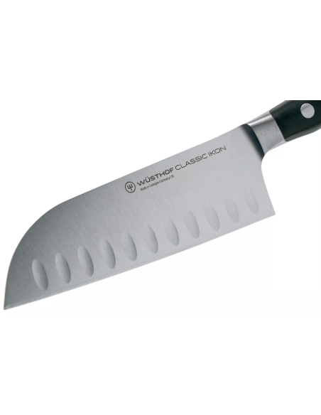 Wüsthof Classic Ikon forged santoku knife 14cm with granton edgeblade