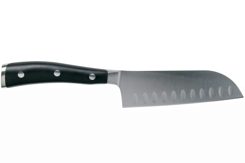 Wüsthof Classic Ikon forged santoku knife 14cm with granton edgeblade