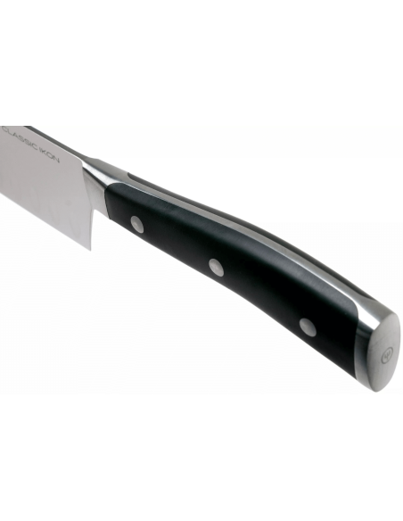 Wüsthof Classic Ikon smedet santoku-kniv 17 cm med granton-kantblad