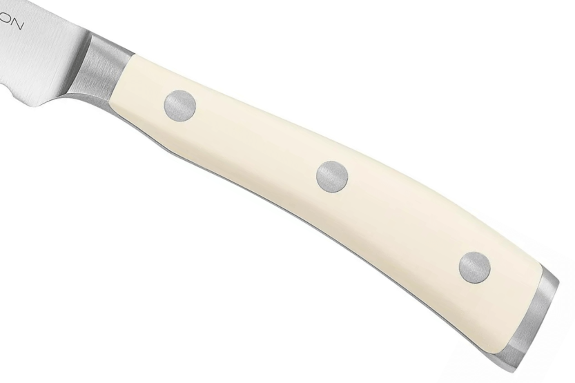 Wüsthof Classic Ikon White forged sausage knife 14cm serrated blade