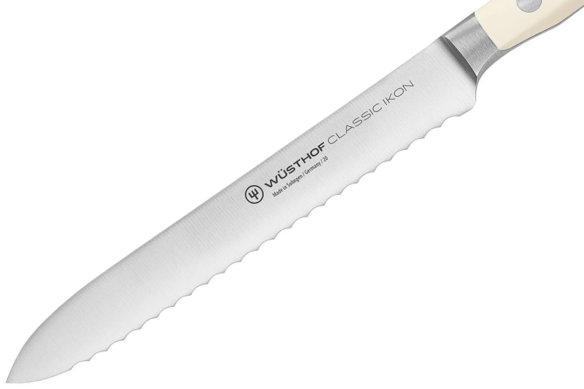 Wüsthof Classic Ikon White smidd korvkniv 14cm tandat blad