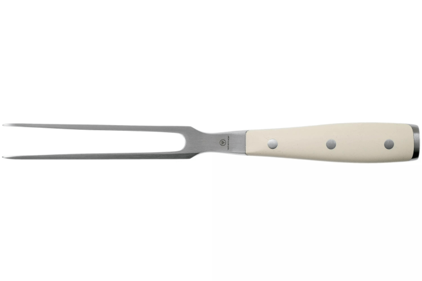 Wüsthof Classic Ikon White forged meat fork 16cm