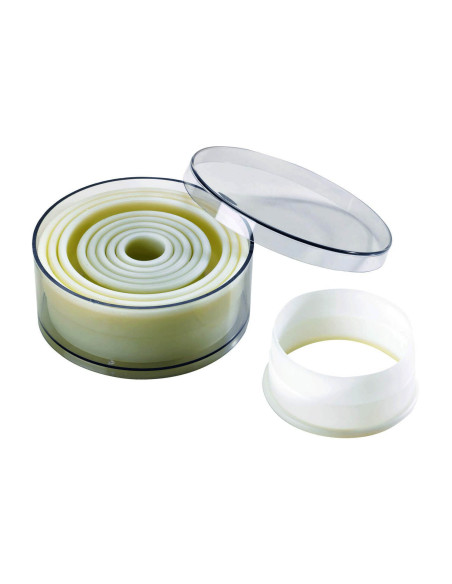 Set van 9 gladde ronde professionele polyglassnijders
