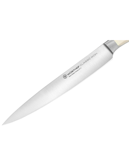 Coltello da affettare forgiato Wüsthof Classic Ikon White da 16 cm