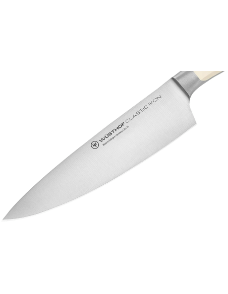 Coltello da cuoco Wüsthof Classic Ikon bianco forgiato da 16 cm
