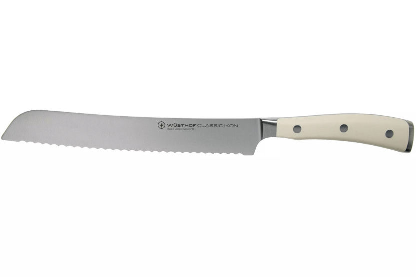 Faca de pão forjada branca Wüsthof Classic Ikon 20cm