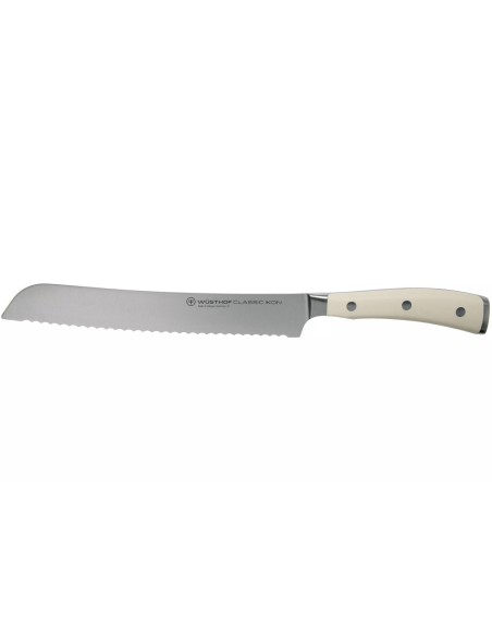 Wüsthof Classic Ikon vit smidd brödkniv 20cm