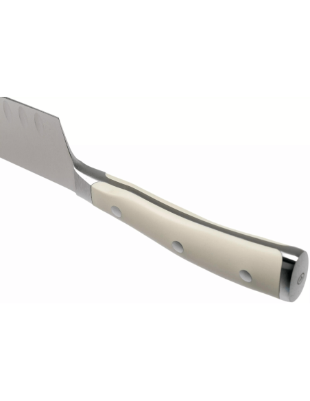 Wüsthof Classic Ikon hvid smedet santoku-kniv 17 cm med granton-kantblad