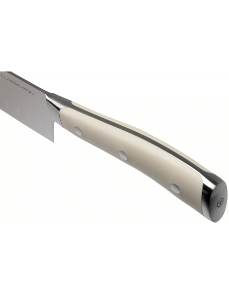 Wüsthof Classic Ikon wit gesmeed santoku mes 17cm met granton lemmet