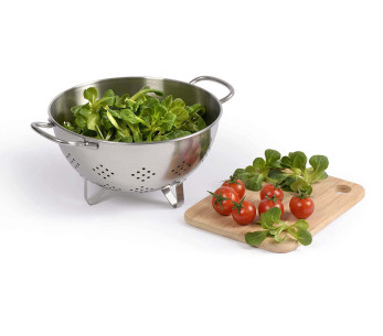 Artame 18/10 ruostumattomasta teräksestä valmistettu ergonominen siivilä 3 jalalla - halkaisija 22cm