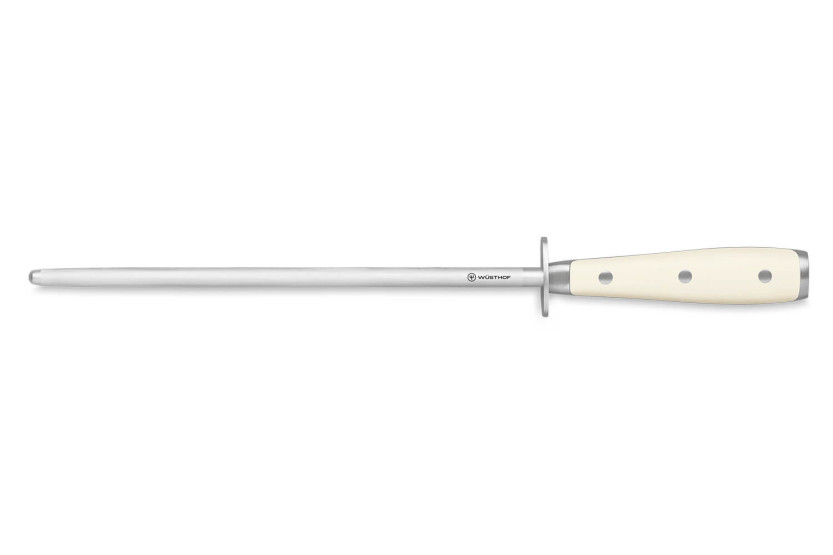 Acciaino Wüsthof Classic Ikon bianco a grana standard da 26 cm