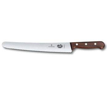 Faca para pastelaria e restauração Victorinox - lâmina serrilhada 26 cm - cabo em ácer