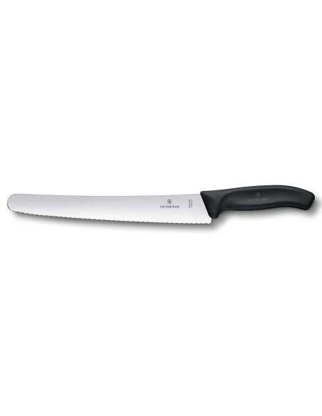 Faca para pastelaria e restauração Victorinox - lâmina serrilhada 26 cm - cabo Fibrox preto