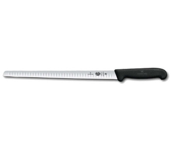 Faca para salmão Victorinox - lâmina flexível com convinhas30 cm - cabo em Fibrox preto