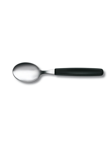 Set van 6 Victorinox Swiss Classic stalen tafellepels, zwart handvat